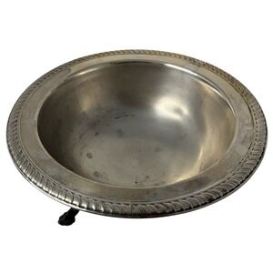 Vintage 1883 Rogers Silver Co 8211 Silverplate Footed Serving Bowl 10.5 Inch